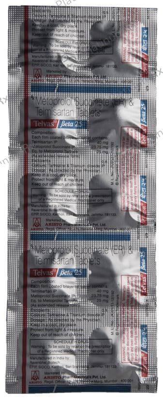 Telvas Beta 40/25mg Tablet ER 10s