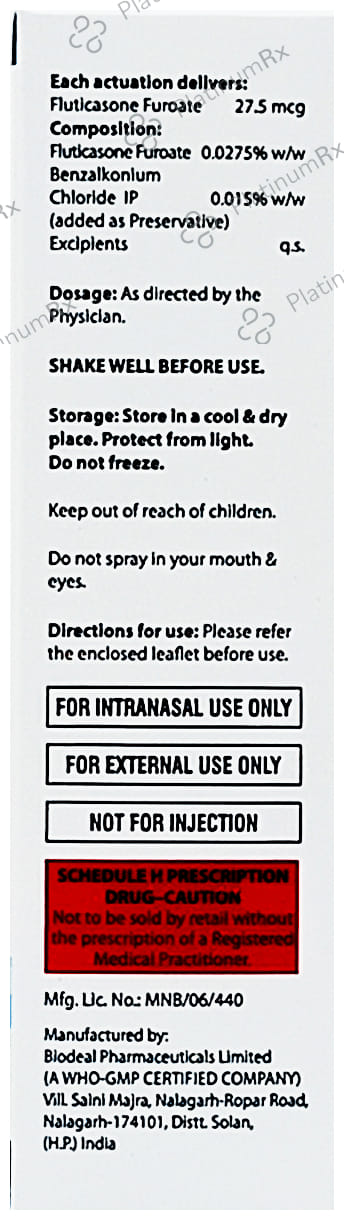 Flutialfa 27.5mcg F Nasal Spray 12gm