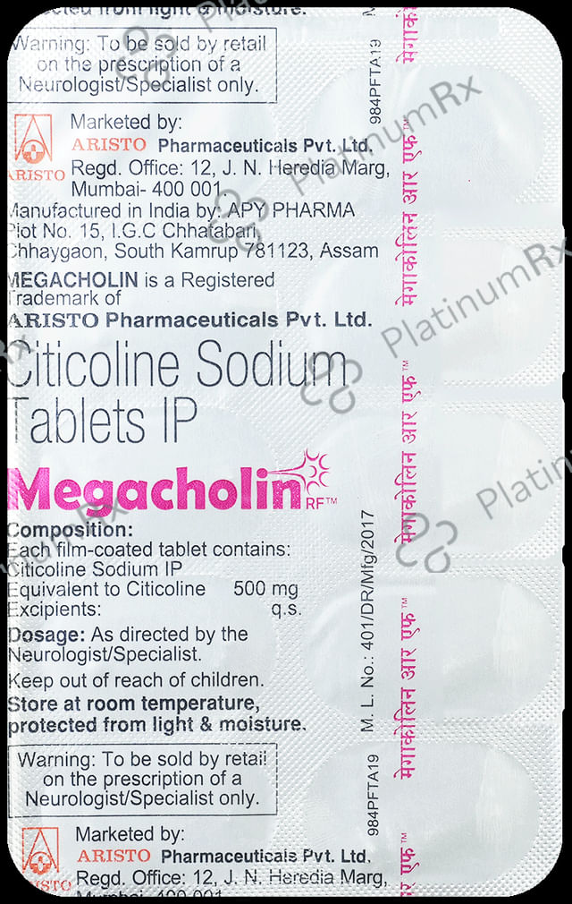 Megacholin RF 500mg Tablet 10s