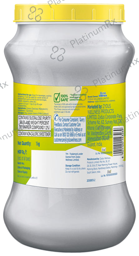 Sugar Free Natura Low Calorie Sucralose Sweetener Powder 1kg