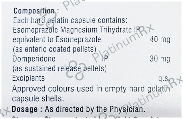 Esmoder D 30/40mg Capsule SR 10s