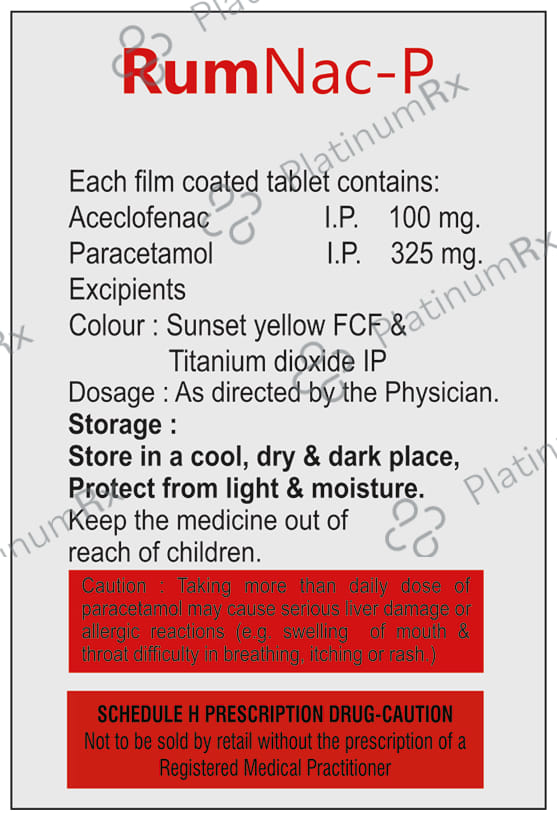 Rumnac 100/325mg P Tablet 10s
