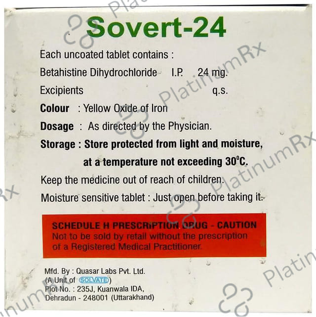 Sovert 24 Tablet