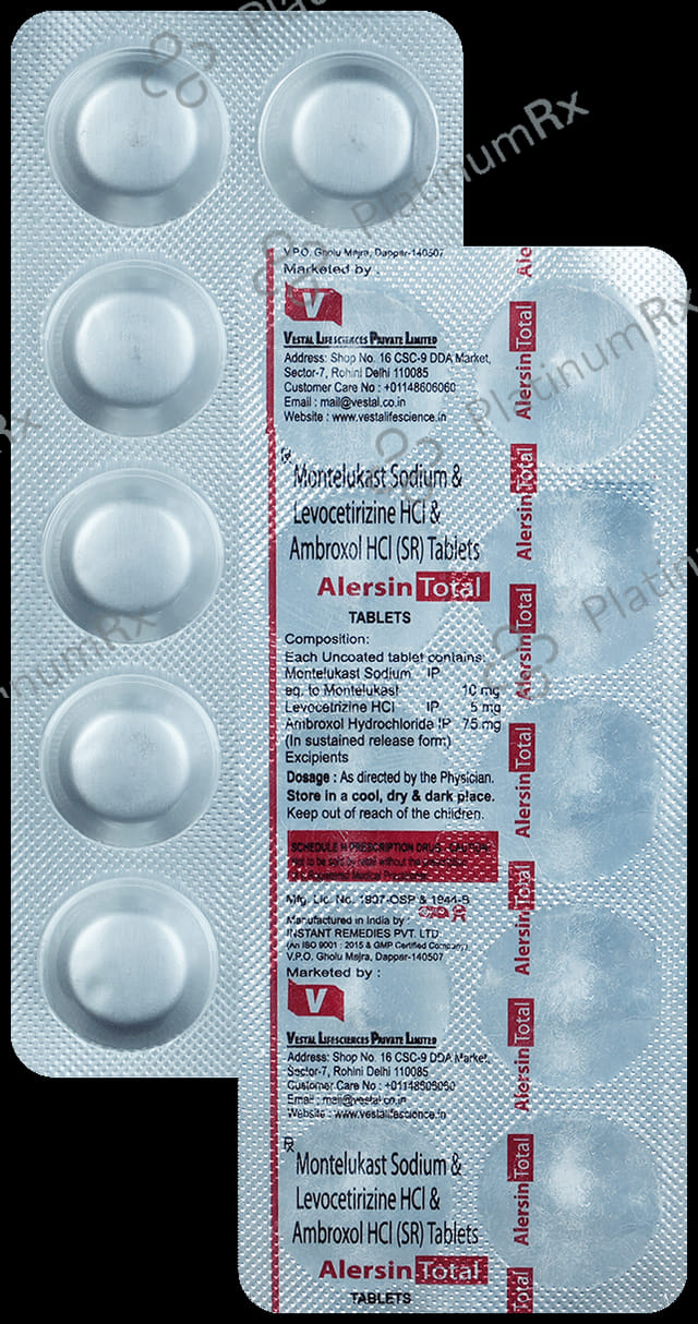 Alersin Total 75/5/10mg Tablet SR 10s