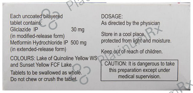 Reclimet OD 30/500mg Tablet ER 15s