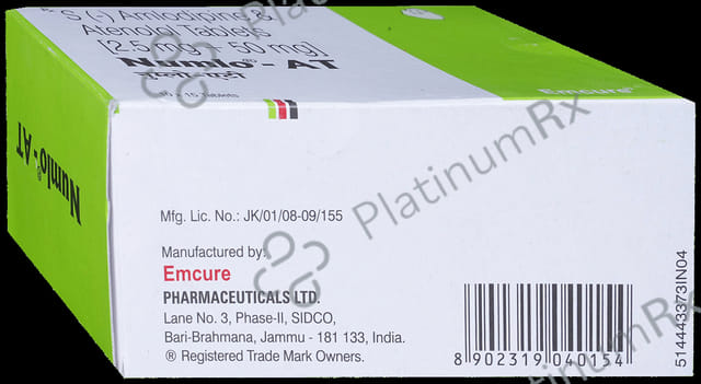 Numlo AT 2.5/50mg Tablet 15s
