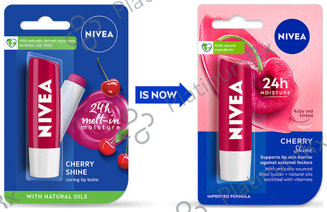 Nivea Lip Balm with Natural Oils - Cherry Shine
