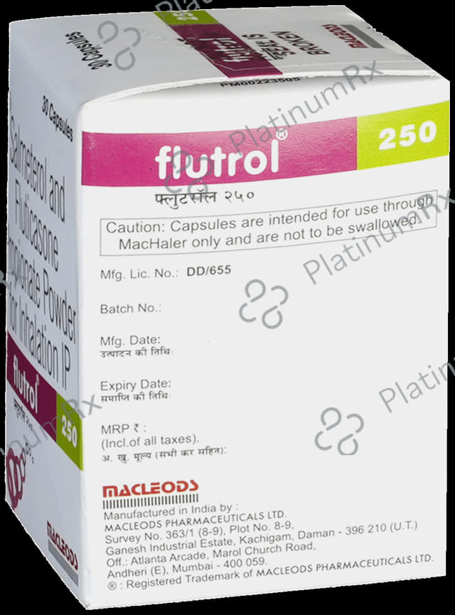 Flutrol 250/50mcg Capsule 30s