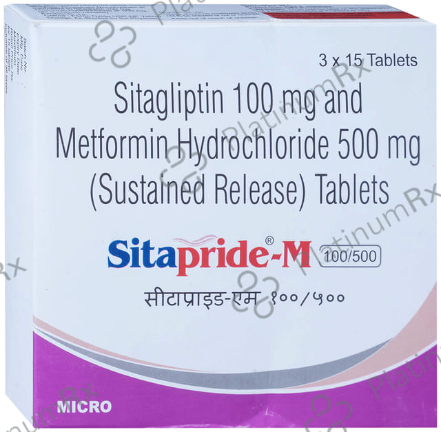 Sitapride M 100/500mg Tablet PR 15s