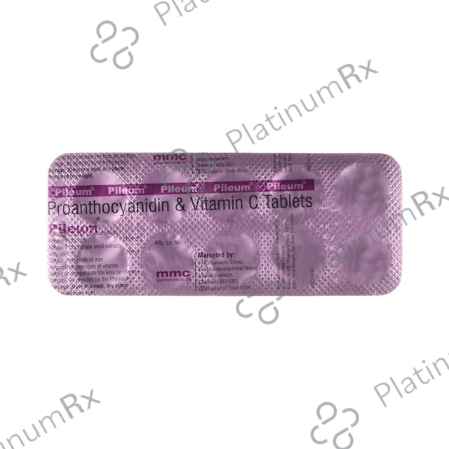 Pileum 100/50mg Tablet 10s