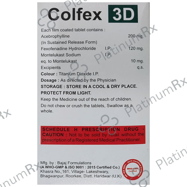 Colfex 3D Tablet SR