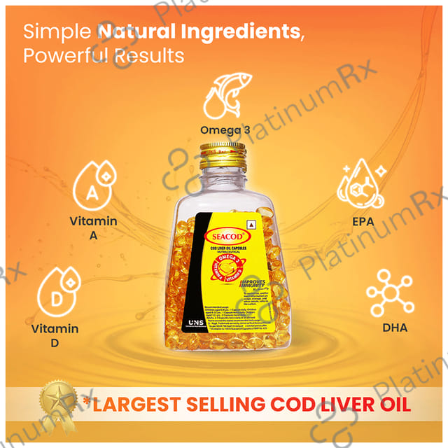 Seacod Cod Liver Oil 300mg Capsule 500s