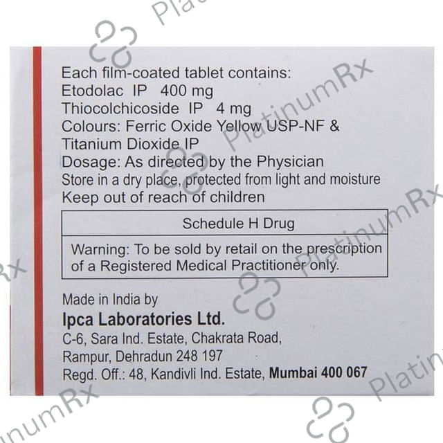 Etova MR 400/4mg Tablet 10s