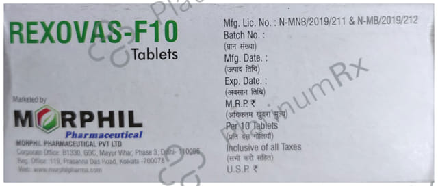 Rexovas F 10 Tablet
