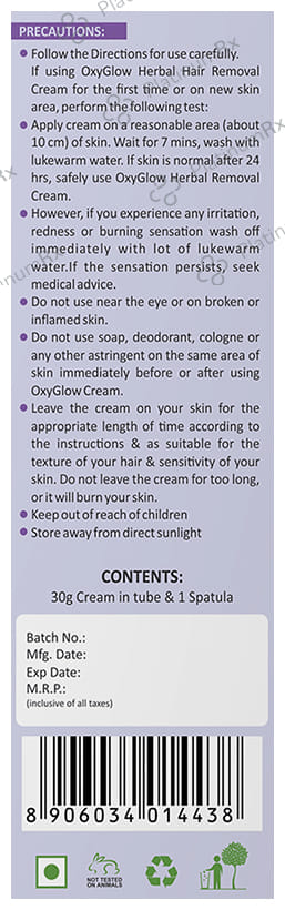 Oxyglow Herbals Hair Removal Lavender & Cocoa Butter Cream 40gm