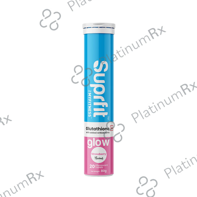 Superfit Glutathione Glow Effervescent Tablet Strawberry