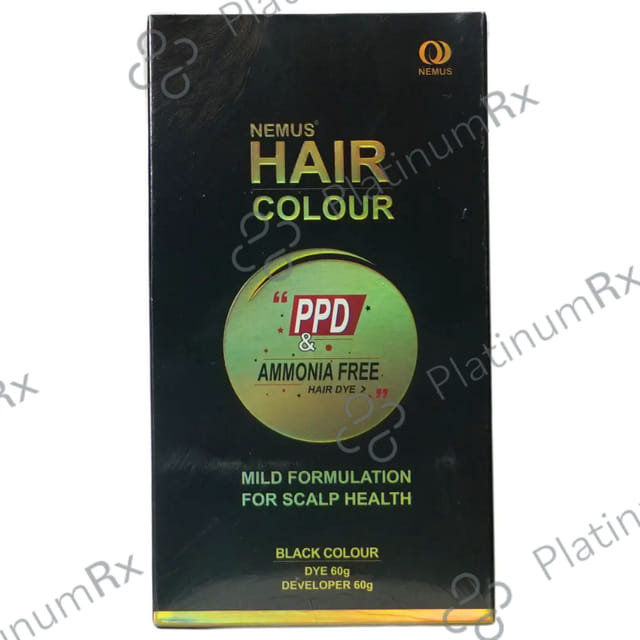 Nemus Hair Colour Black Powder 60gm
