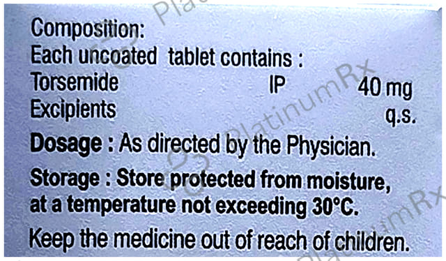 Torglanz 40mg Tablet 15s