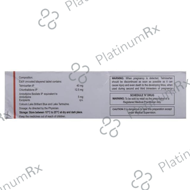 Eritel CH 40 Trio 5/12.5/40mg Tablet 15s