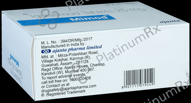 Mimod 25mg Tablet 15s
