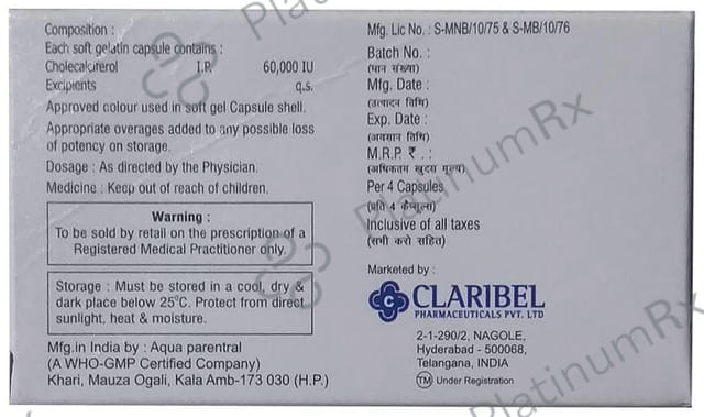 Denrise 60K Soft Gelatin Capsule