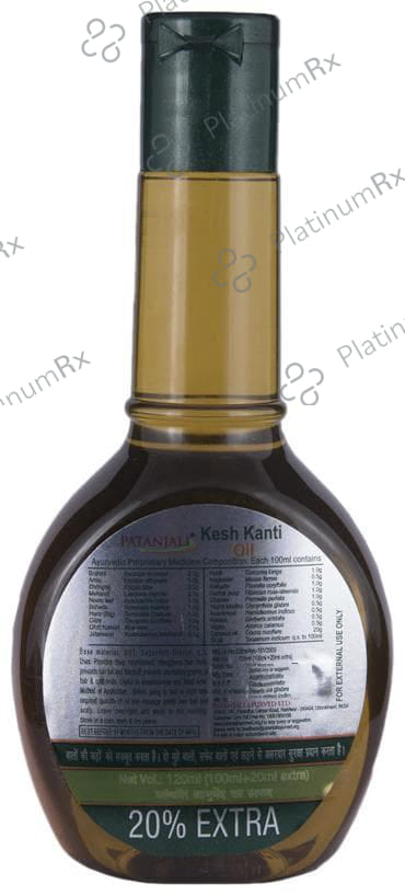 Patanjali Ayurveda Kesh Kanti Hair Oil - Strengthens the Roots & Manages Hair Fall, Greying Hair & Split Ends 120 ml
