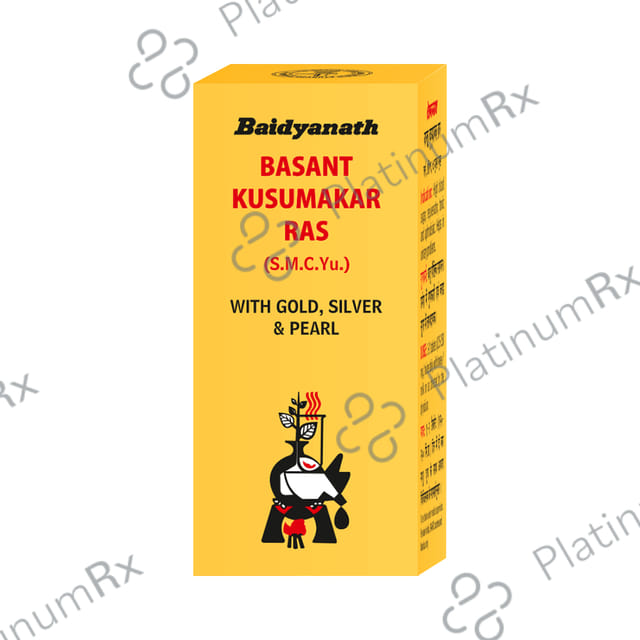 Baidyanath Basant Kusumakar Ras (S.C.M.Yu) with Gold, Silver & Pearl - Maintains Blood Glucose Level 50 tablets