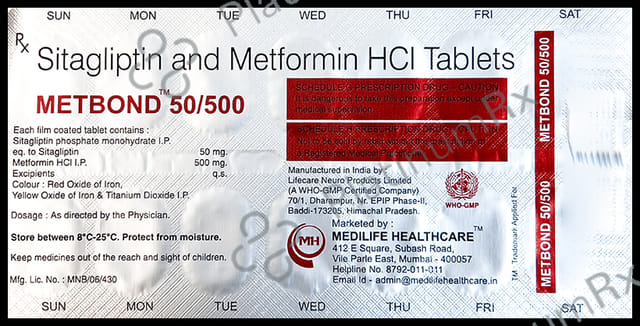 Metbond 50/500 Tablet