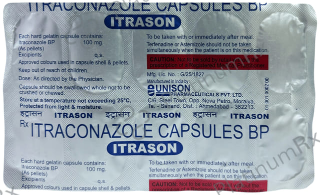 Itrason 100mg Capsule 10s