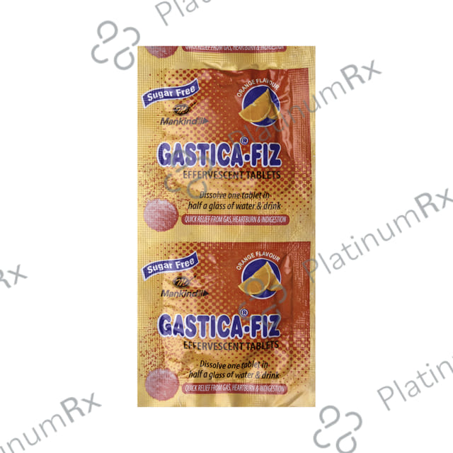 Gastica Fiz Effervescent Orange Flavour Tablet 6s