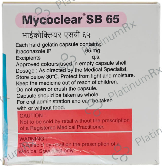 Mycoclear SB 65mg Capsule