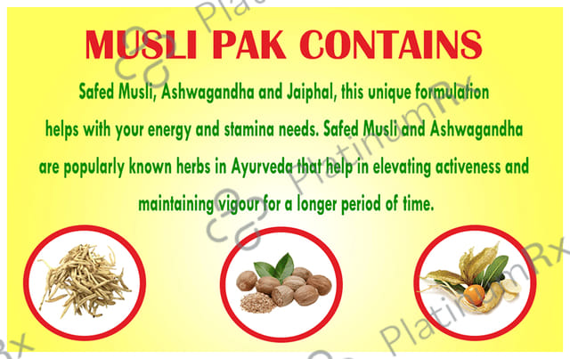 Baidyanath Musli Pak Reduces Fatigue & Increases Stamina Powder (100gm Each) 2 jar