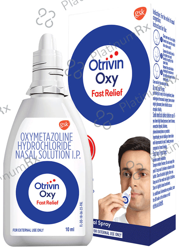 Otrivin Oxy 0.05% Fast Relief Adult Nasal Spray 10ml