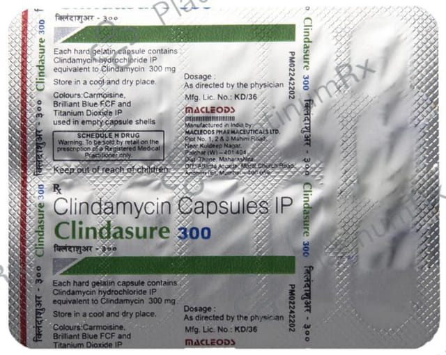 Clindasure 300mg Capsule 10s