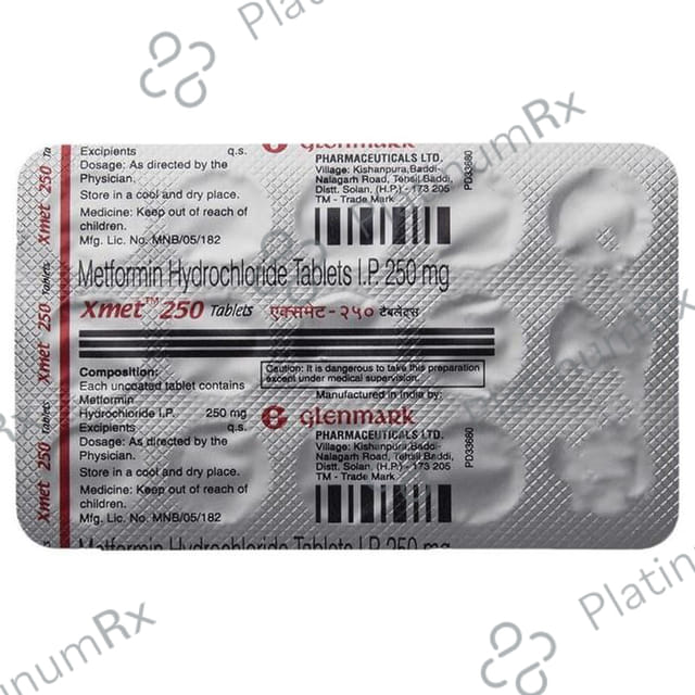Xmet 250mg Tablet 10s