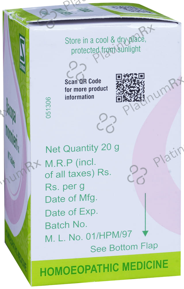 Dr Willmar Schwabe India Bacopa Monnieri Tablet 1X