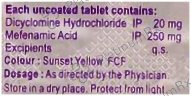 Cyclomeff 20/250mg Tablet 10s