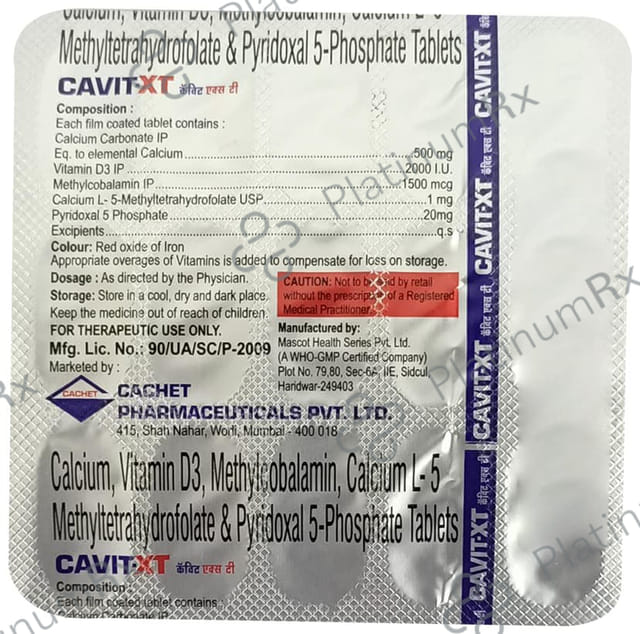 Cavit XT Tablet 15s