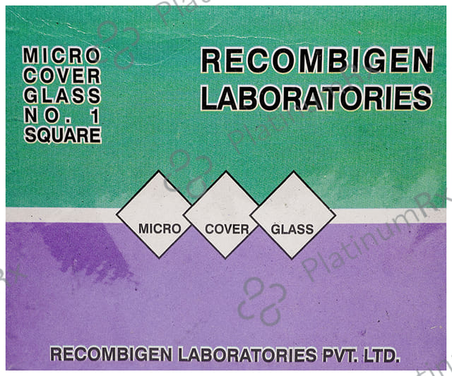 Clear & Sure Micro Cover Glass No 1 Square 22mm