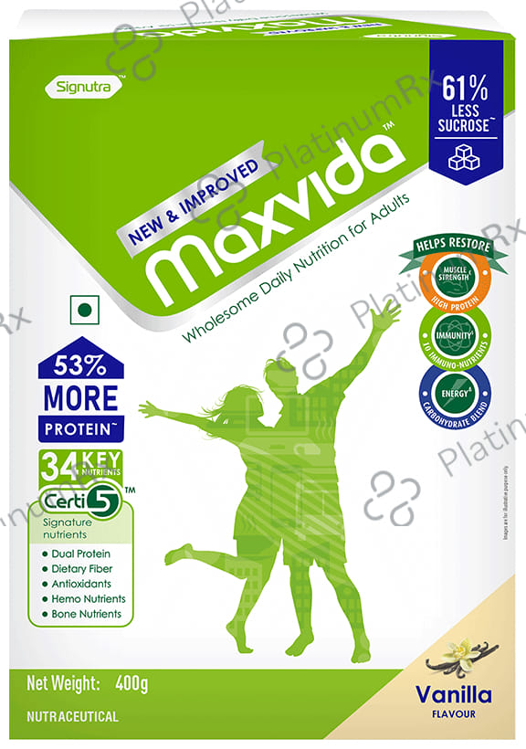 Maxvida Supplement Flavour Vanilla Powder 400gm