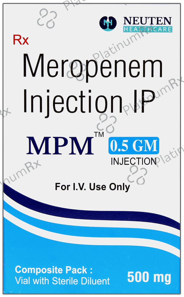 MPM 0.5 500mg GM Injection 1s
