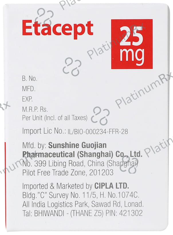 Etacept 25mg Injection