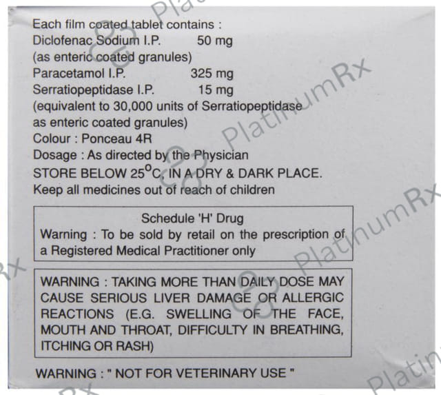 Diclogesic SP 50/325/15mg Tablet 10s