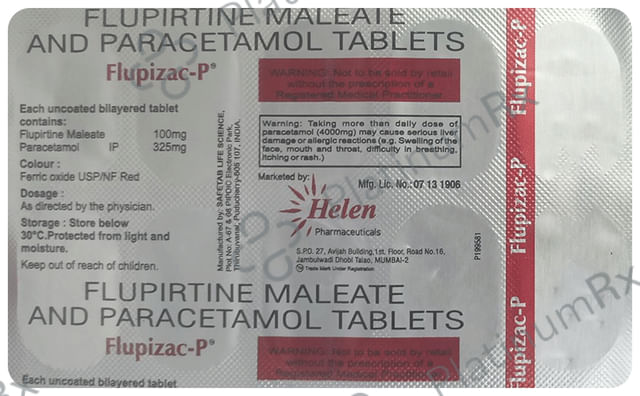 Flupizac P 100mg/325mg Tablet
