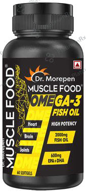 Dr. Morepen Muscle Food Omega 3 Fish Oil Softgel