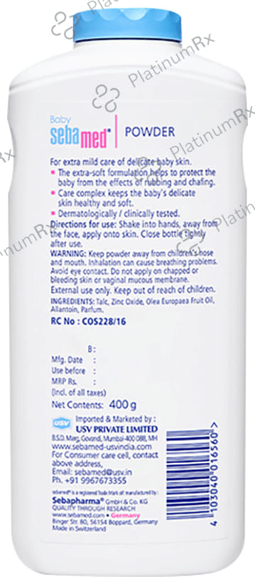 Sebamed Baby Skin Care Powder 400gm