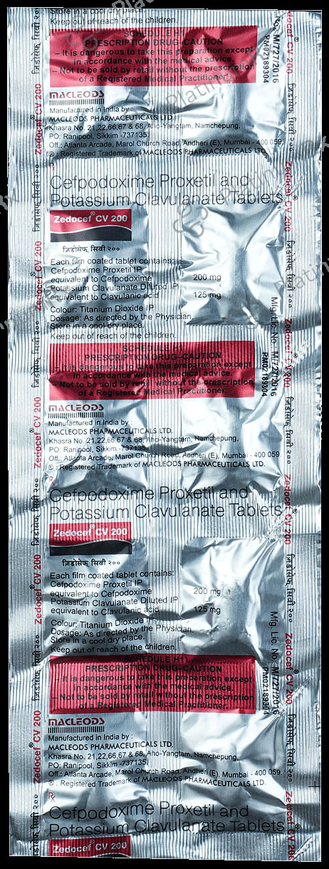 Zedocef CV 200/125mg Tablet 10s
