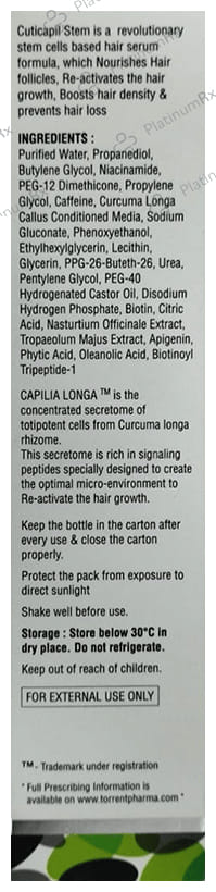 Cuticapil Stem Intensive Hair Serum 60ml