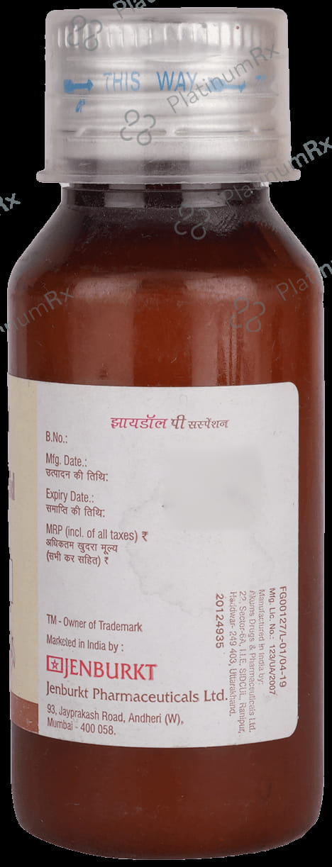 Zydol P 50/125mg Syrup 60ml