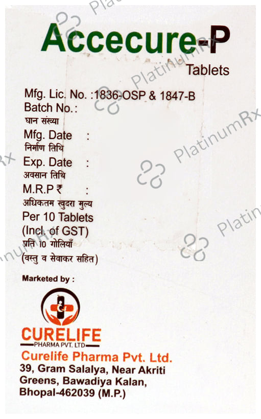 Accecure P 100/325mg Tablet 10s